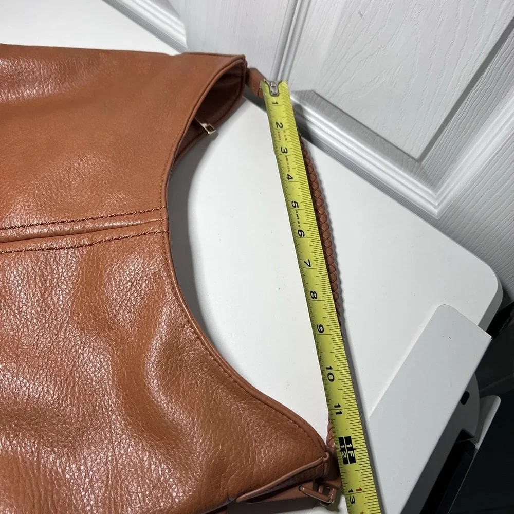 Antik Kraft Camel Slouch Hobo Shoulder Bag Vegan‎ Braided Handle